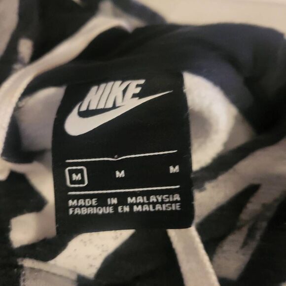 Nike Pull Over Hoodie Sweatshirt w/all over Print Men's Size Medium - Picture 5 of 6